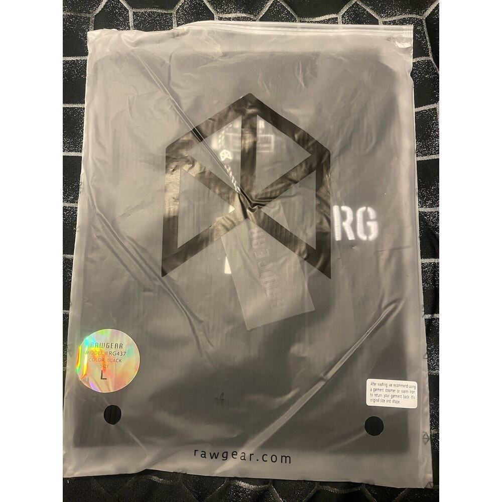 Raw Gear Men's Rib Knit Shirt Black L ~ RG437 By Bradley Martyn🔥NEW🔥 - Picture 5 of 5